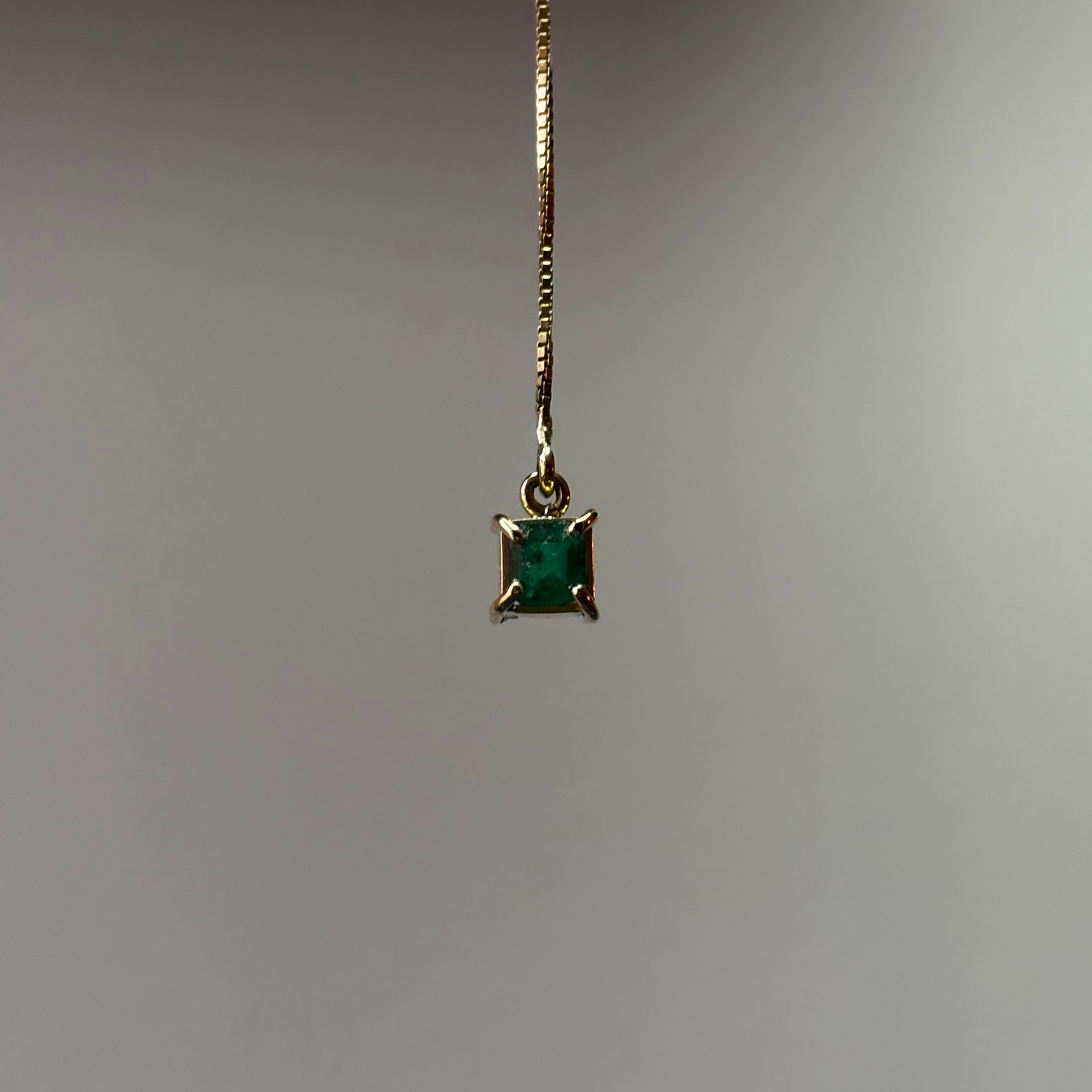 Collar de oro de 18k con esmeraldas naturales colombianas