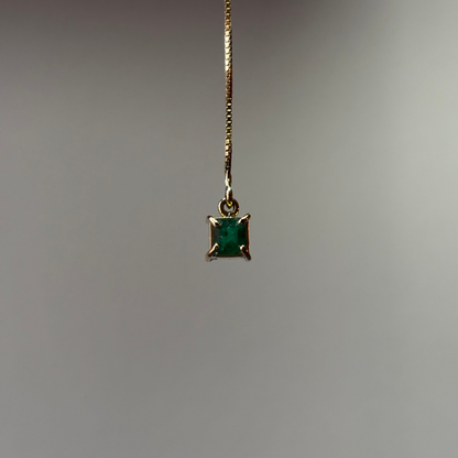 Collar de oro de 18k con esmeraldas naturales colombianas