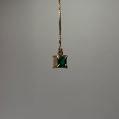 Collar de oro de 18k con esmeraldas naturales colombianas